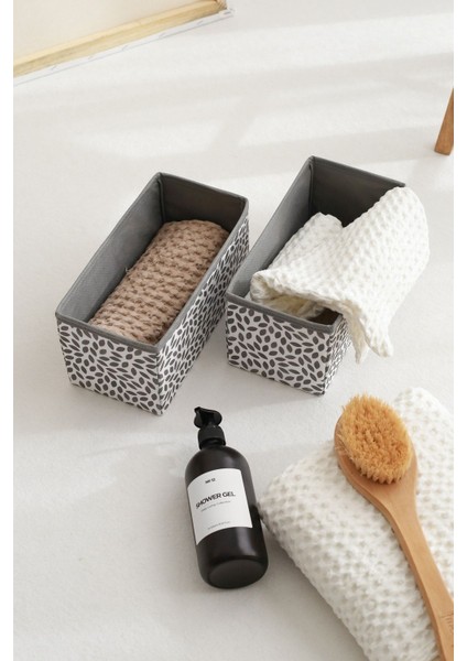 2'li Yaprak Desenli Çocuk Odası Dolap Çekmece Içi Çamaşır Düzenleyici Saklama Kutusu Organizer