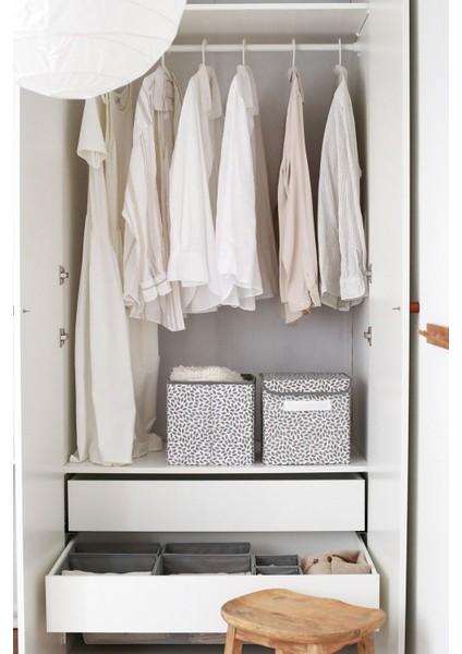 2'li Yaprak Desenli Çocuk Odası Dolap Çekmece Içi Çamaşır Düzenleyici Saklama Kutusu Organizer modelleri