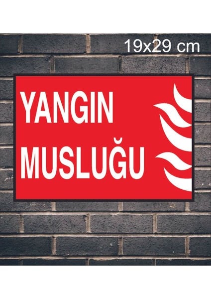 Yangın Musluğu Metal Uyarı Levhası fiyatları