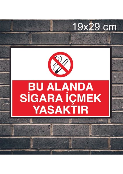 Bu Alanda Sigara İçmek Yasaktır Metal Uyarı Levhası fiyatları