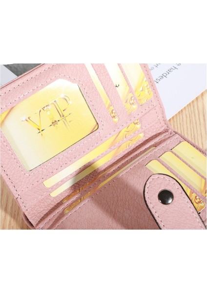 Orta Uzunluk Cüzdan Bayan Öğrenci Üç Katlı Küçük Cüzdan Toka Kart Tutucu (Yurt Dışından) fırsatları