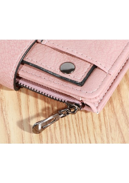 Orta Uzunluk Cüzdan Bayan Öğrenci Üç Katlı Küçük Cüzdan Toka Kart Tutucu (Yurt Dışından) indirimleri