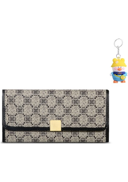 Bayan Clutch Cüzdan Kadın Uzun Fermuarlı Büyük Kapasiteli Cüzdan Cep Telefonu Çantası (Yurt Dışından)
