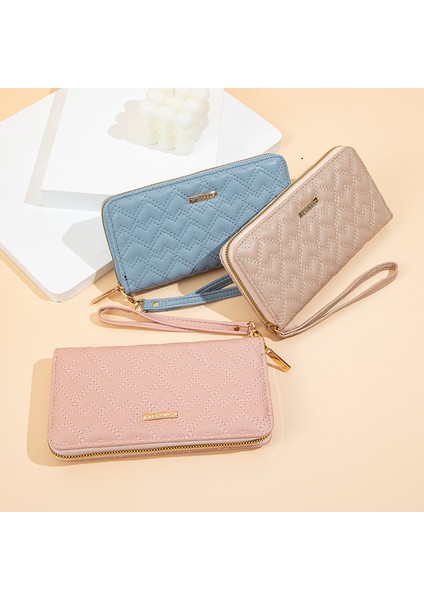 Cüzdan Kadın Uzun Tek Fermuarlı Büyük Kapasiteli Değişim Kutusu El Çantası Cep Telefonu (Yurt Dışından) fiyatları