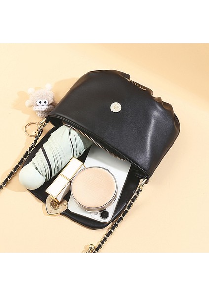 Kadın Çanta Çok Yönlü Tek Omuz Crossbody Çanta Zincir Küçük Kare Çanta Eyer Çanta (Yurt Dışından) fırsatları
