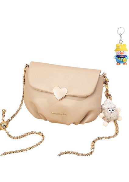 Kadın Çanta Çok Yönlü Tek Omuz Crossbody Çanta Zincir Küçük Kare Çanta Eyer Çanta (Yurt Dışından)