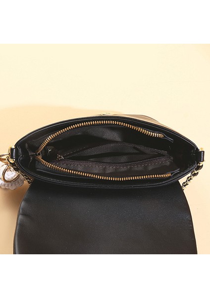 Kadın Çanta Çok Yönlü Tek Omuz Crossbody Çanta Zincir Küçük Kare Çanta Eyer Çanta (Yurt Dışından) modelleri