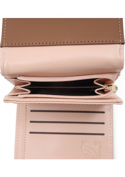 Cüzdan Kadın Kısa Toka Çoklu Kart Yuvası Üç Katlı Kısa Cüzdan (Yurt Dışından) indirimleri