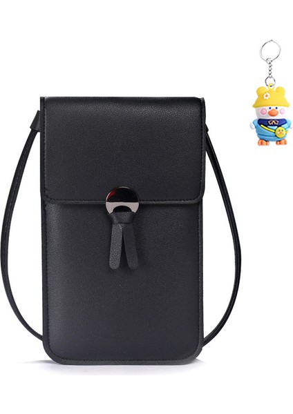 Küçük Çanta Kadın Şeffaf Dokunmatik Ekran Tek Omuz Kadın Çantası Crossbody Çanta Kız Moda Çok Yönlü Cep Telefonu Çantası (Yurt Dışından)