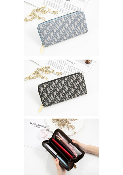 Uzun Cüzdan Kadın Fermuarlı Clutch Büyük Kapasiteli Öğrenci Cep Telefonu Çantası Kart Tutucu (Yurt Dışından) indirimleri
