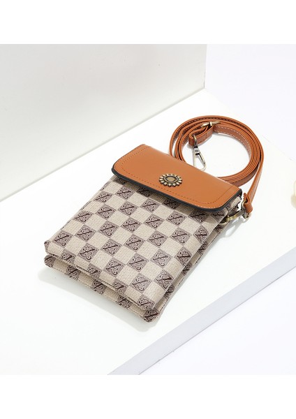 Bayan Cep Telefonu Çantası Çift Katmanlı Crossbody Çantası Cep Telefonu Çantası Değişiklik Mini Çanta Taşınabilir (Yurt Dışından) indirimleri
