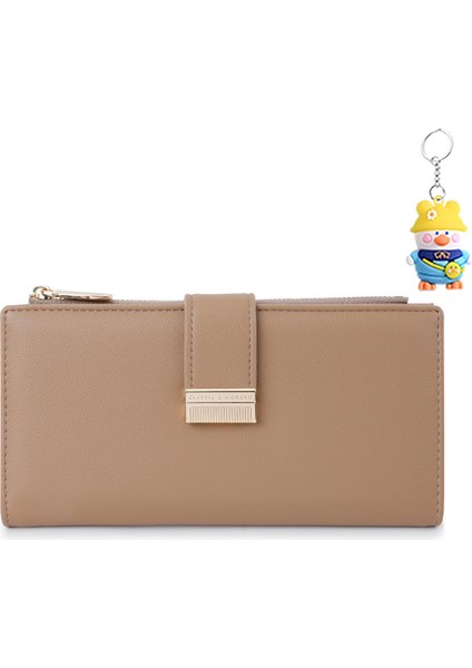 Manyetik Toka Kadın Cüzdan Depolama Cüzdanı Çoklu Kart Yuvası Kart Tutucu (Yurt Dışından)