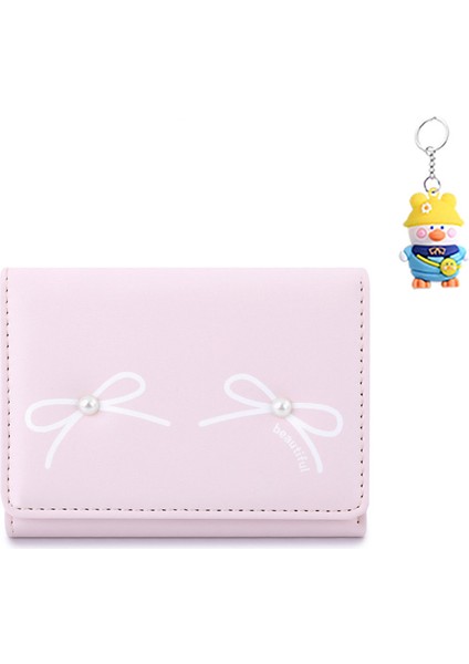 Kadın Cüzdanı Dışarı Çıkış Cüzdanı Sevimli Inci Kız Para Cüzdanı Kart Tutucu (Yurt Dışından)