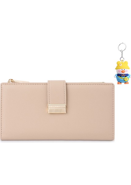 Manyetik Toka Kadın Cüzdan Depolama Cüzdanı Çoklu Kart Yuvası Kart Tutucu (Yurt Dışından)