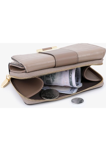 Bayanlar Cüzdanı Moda Clutch Çoklu Kart Yuvası Kart Tutucu Para Cüzdanı (Yurt Dışından)