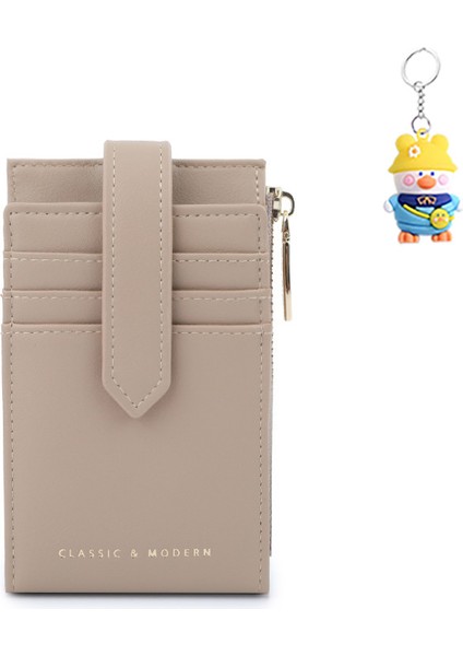 Katlanır Iş Banliyö Kadın Kart Tutucu Çoklu Kart Yuvası Kimlik Kartı Tutucu Bozuk Para Cüzdanı (Yurt Dışından)