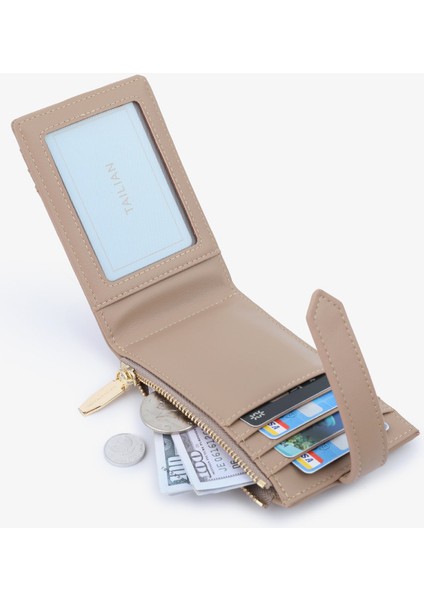 Katlanır Iş Banliyö Kadın Kart Tutucu Çoklu Kart Yuvası Kimlik Kartı Tutucu Bozuk Para Cüzdanı (Yurt Dışından) modelleri