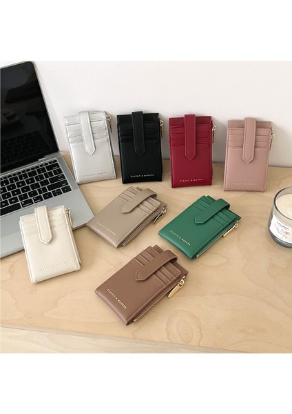Katlanır Iş Banliyö Kadın Kart Tutucu Çoklu Kart Yuvası Kimlik Kartı Tutucu Bozuk Para Cüzdanı (Yurt Dışından) fiyatları