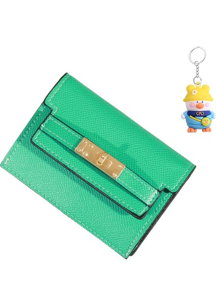 Cüzdan Kadın Para Cüzdanı Basit Kısa Bayan Kart Tutucu Cüzdanı Çoklu Kart Yuvası (Yurt Dışından)