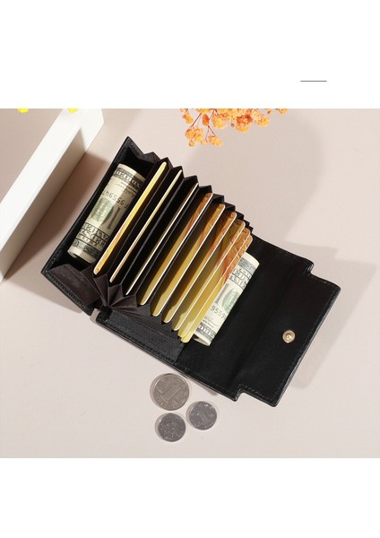 Cüzdan Kadın Para Cüzdanı Basit Kısa Bayan Kart Tutucu Cüzdanı Çoklu Kart Yuvası (Yurt Dışından) modelleri