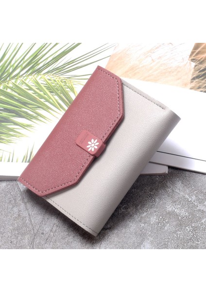 Bayan Cüzdan Basit Kısa Kart Tutucu Çoklu Kart Yuvası Kart Tutucu Cüzdan (Yurt Dışından) fiyatları