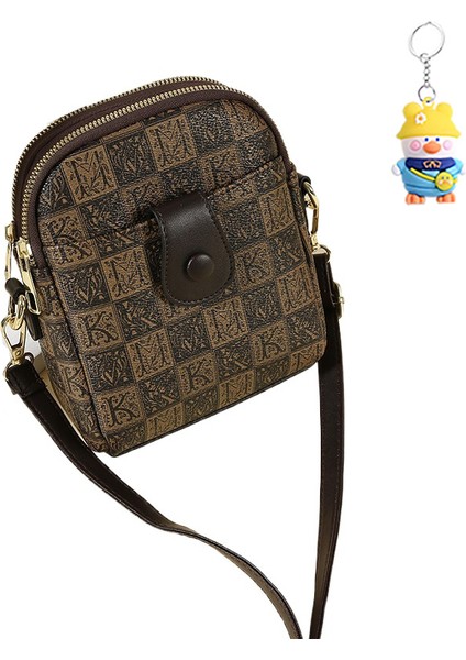 Cep Telefonu Çantası Kadın Crossbody Moda Çok Yönlü Omuz Çantası Mini Küçük Çanta (Yurt Dışından)
