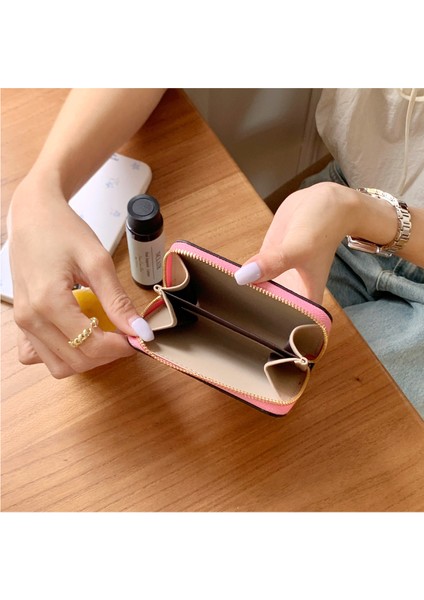 Para Cüzdanı Kart Tutucu Kadın Fermuarlı Kart Tutucu Çoklu Kart Yuvası (Yurt Dışından) modelleri