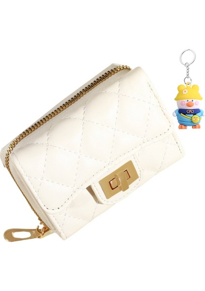 Küçük Cüzdan Kadın Kısa Mini Öğrenci Para Cüzdanı Bayanlar Clutch Çok Fonksiyonlu Katlanır Cüzdan (Yurt Dışından)
