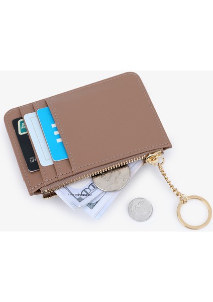 Kart Tutucu Kart Tutucu Öğrenci Yemek Kartı Koruyucu Kılıf Çoklu Kart Yuvası Anahtarlık Bayan Para Cüzdanı (Yurt Dışından) modelleri