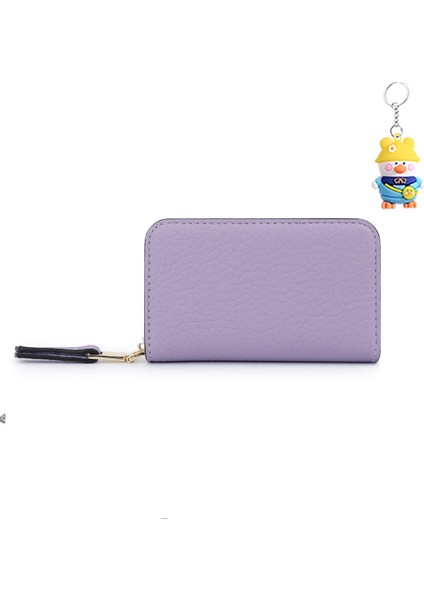 Para Cüzdanı Kart Tutucu Kadın Fermuarlı Kart Tutucu Çoklu Kart Yuvası (Yurt Dışından)