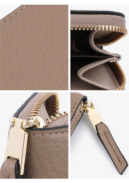 Para Cüzdanı Kart Tutucu Kadın Fermuarlı Kart Tutucu Çoklu Kart Yuvası (Yurt Dışından) indirimleri