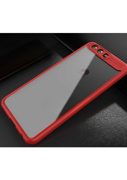 Huawei P9 Lite 2017 Uyumlu Kılıf Özel Tasarım Renkli Yumuşak Silikon Kenarlı Arkası Şeffaf Kapak