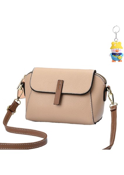 Kadın Moda Crossbody Çanta Tek Omuz Çift Katmanlı Toka Küçük Çanta Cep Telefonu Çantası (Yurt Dışından)
