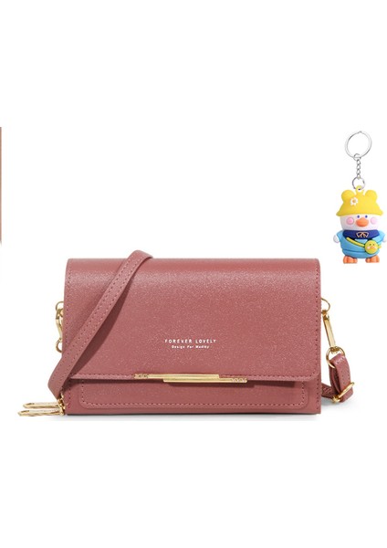 Cep Telefonu Çantası Kapak Tipi Kadın Moda Çok Fonksiyonlu Crossbody Omuz Çantası Çok Yönlü Cüzdan (Yurt Dışından)