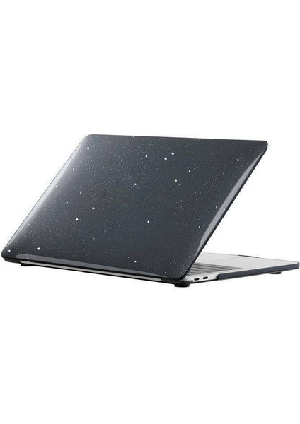 Macbook Pro 14 2024 A3112 M4 Işlemcili Uyumlu Koruma Kılıfı Parlak Simli Hardcase Kapak