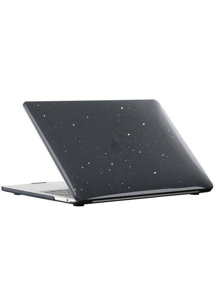 Macbook Pro 14 2024 A3112 M4 Işlemcili Uyumlu Koruma Kılıfı Parlak Simli Hardcase Kapak