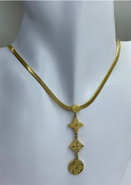 Çelik Italyan Zincir Model Kolye
