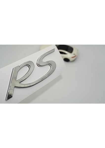 Porsche Rs Bagaj Gümüş Krom Abs Yazı Logo Amblem