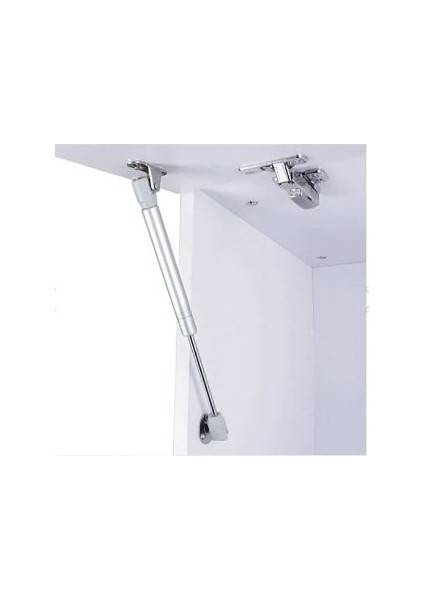 Dolap Kapak Pistonu Mutfak Dolabı Kapağı Gazlı Amortisörlü Piston 100N / 25CM - Gri Renk