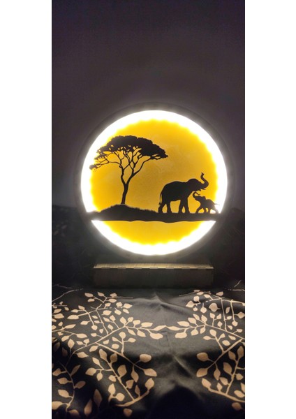 3D Ahşap Aydınlatma"afrika'nın Doğal Güzelliği"