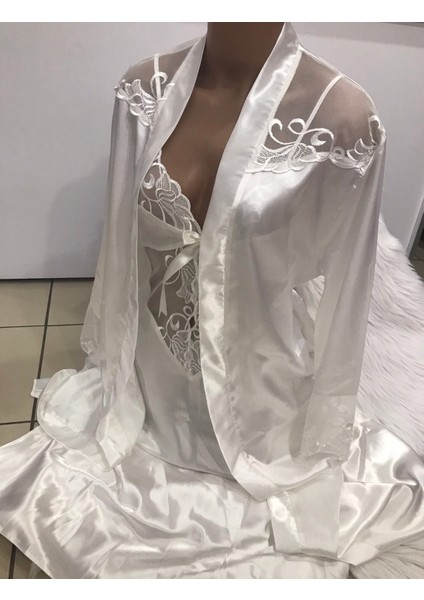 Saten 6 'li Sabahlıklı Çeyiz Set