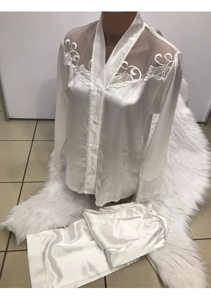 Saten 6 'li Sabahlıklı Çeyiz Set