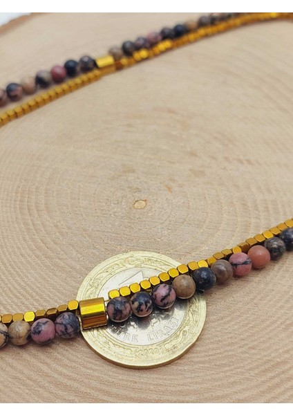 Lucid Dream Serisi Rodonit Taşı 4mm Kolye (45206) indirimleri