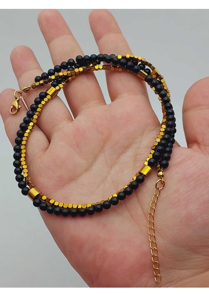 Lucid Dream Serisi Shungite (Şungit) Taşı 4mm Kolye (23170) fiyatları