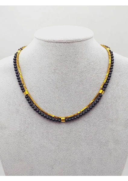 Lucid Dream Serisi Shungite (Şungit) Taşı 4mm Kolye (23170) modelleri