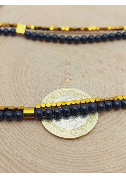 Lucid Dream Serisi Shungite (Şungit) Taşı 4mm Kolye (23170) indirimleri