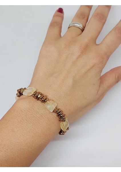 Sitrin Taşı Tasarım Bileklik (55912) modelleri