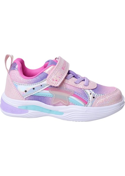 BUCK3024 Stary Çocuk Pembe Işıklı Spor Ayakkabı