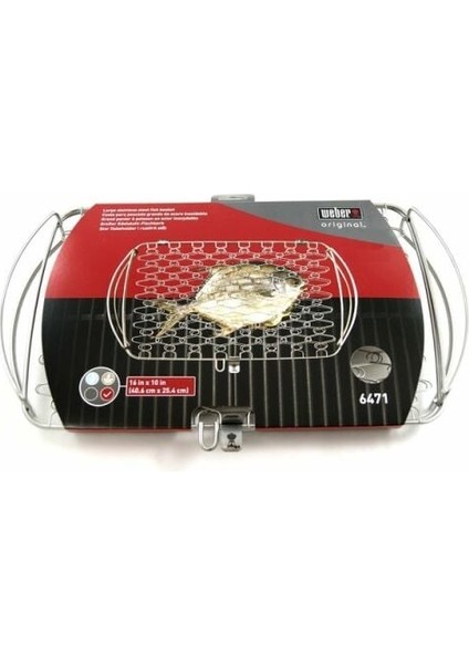 6470 Paslanmaz Çelik Grilling Basket – Izgara Sepeti 20x28 cm(Sebze, Et & Deniz Ürünleri İçin; Q-Serisi & Smokey Joe Uyumlu) modelleri