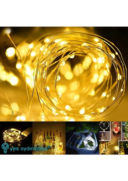 3 Fonksiyonlu 3 Metre Gün Işığı Peri LED - Pilli